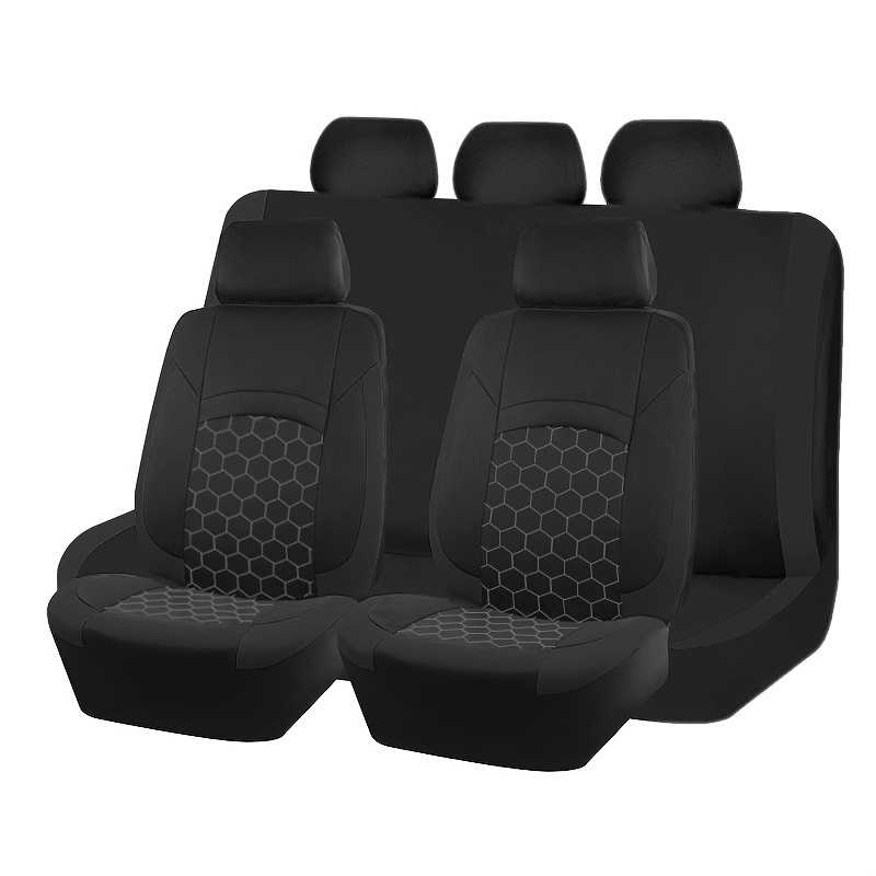Grey and black car seat covers