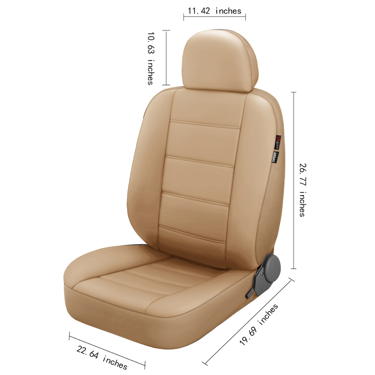 Seat covers fitted front seat