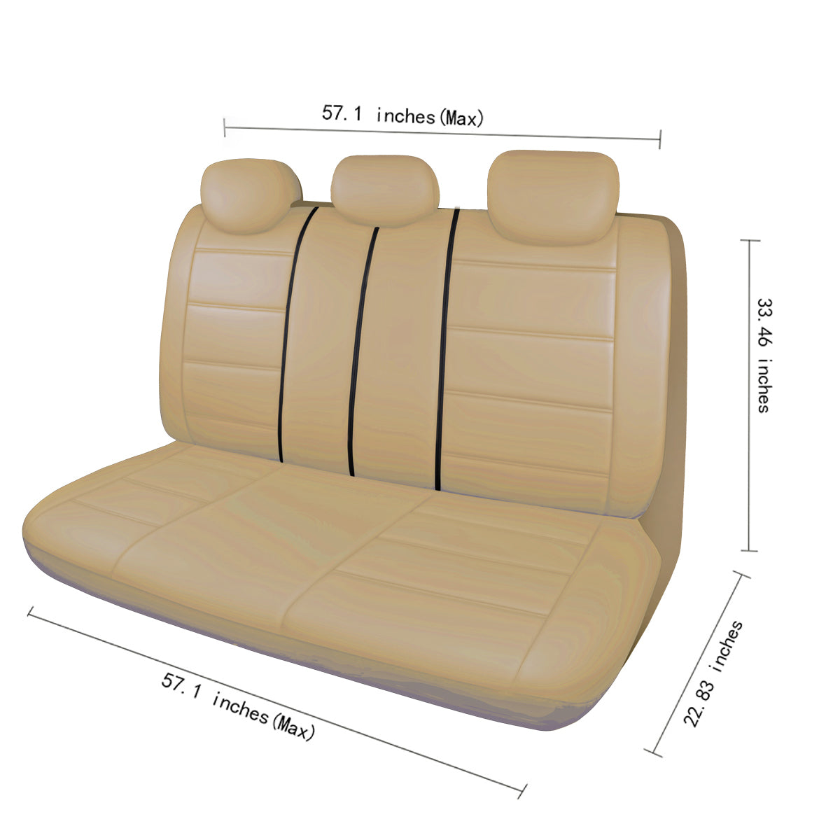 Seat covers fitted rear bench