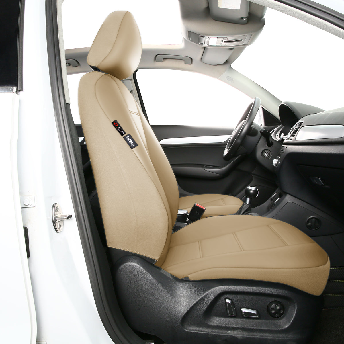 Seat covers installation view