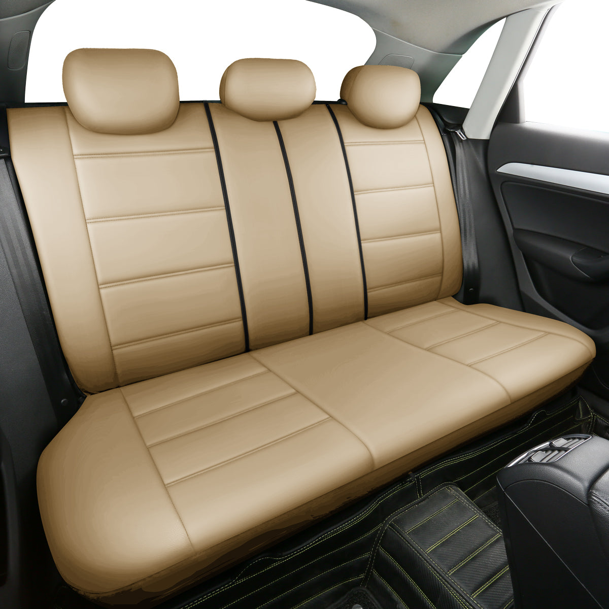 Seat covers upholstery close-up